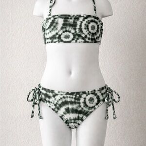 Kanu Surf Kids Swim Bikini - Green Tie-Dye